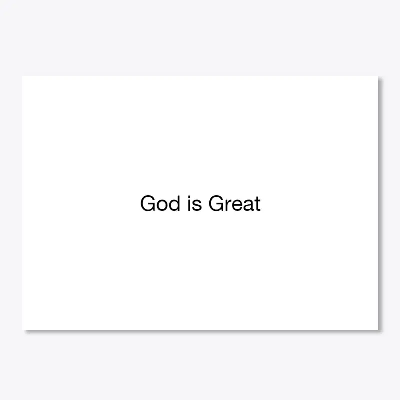 God is Great - Faith-Inspired Tee